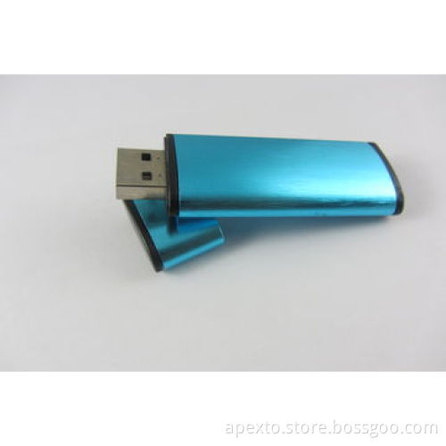 USB flash drive, made of brushed aluminum, 1 or 2GB are popular, promotional gifts